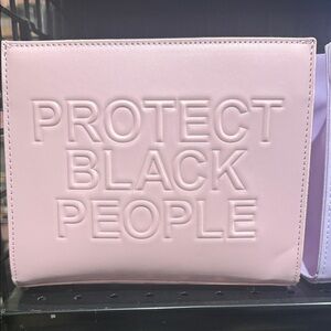Pink Embossed Statement Clutch